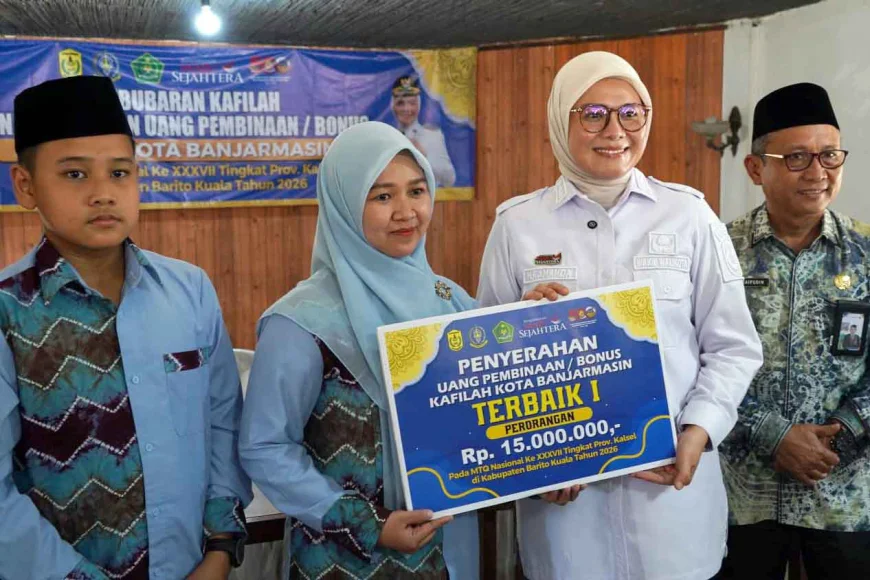 Juara Umum MTQN Kalsel 2026, Kafilah Banjarmasin Diguyur Total Bonus Ratusan Juta