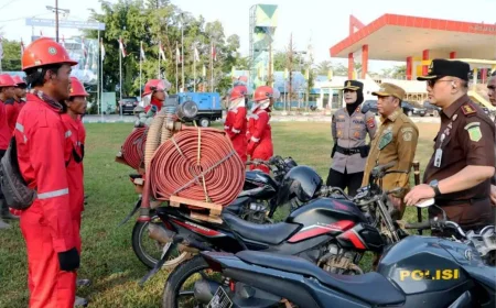 Hadapi Ancaman Karhutla, Polres Batola Mengerahkan Kekuatan Lintas Sektor
