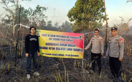 Hampir 10 Hektare Terbakar, Polres Banjarbaru Dalami Penyebab Karhutla di Cempaka