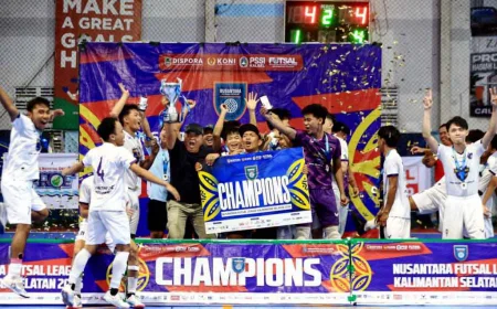 Tak Terkalahkan di Final Four, Munthe FC Kotabaru Juara Linus Kalsel 2026