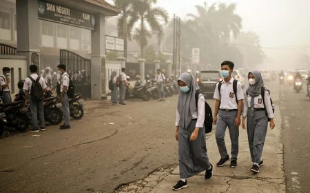 Antisipasi Dampak Kabut Asap, Sekolah di Kalsel Diperbolehkan PJJ