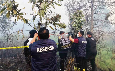 6 Lokasi Karhutla Dipasangi Police Line, Polres Banjarbaru Selidiki Dugaan Kesengajaan