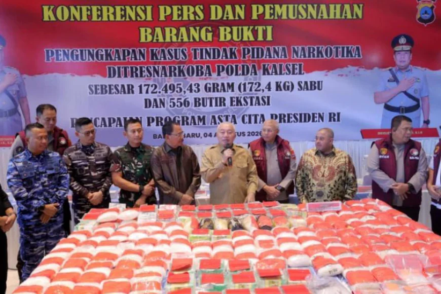 Polda Kalsel Kembali Sikat Jaringan Fredy Pratama, Ratusan Miliar Rupiah Perputaran Narkoba Diputus