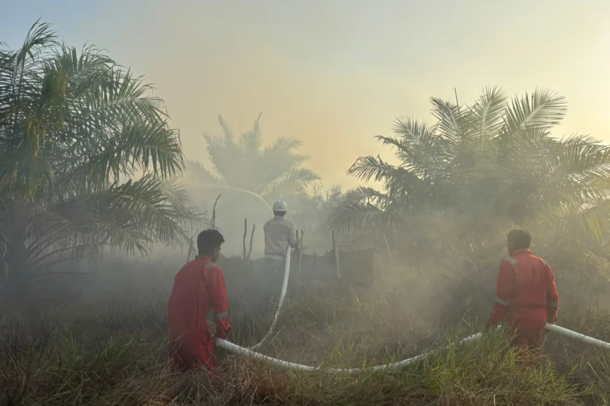 Komitmen Zero Fire, Julong Group Bantu Pemadaman Karhutla di Jejangkit Timur Batola