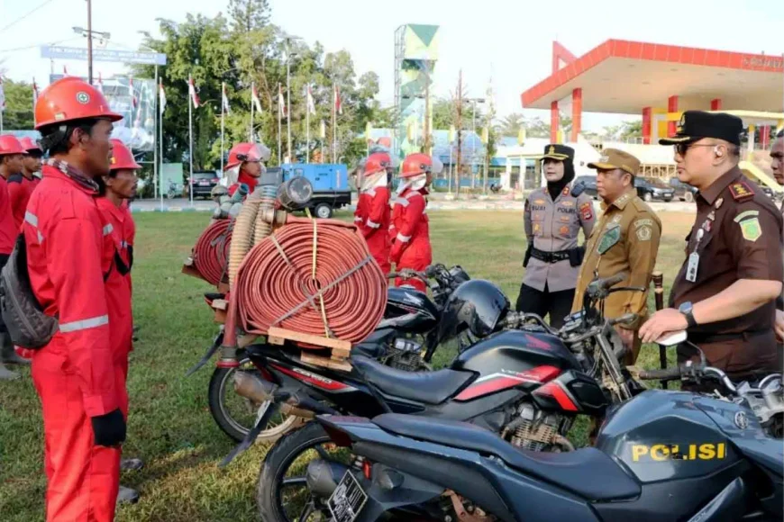 Hadapi Ancaman Karhutla, Polres Batola Mengerahkan Kekuatan Lintas Sektor