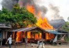 Dua Kebakaran Dalam Sepekan, Belasan Rumah Warga Labuan Amas Selatan HST Rusak