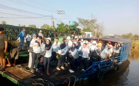 Jembatan Saka Harang Banjarmasin Terputus, Perahu Penyeberangan Gratis Disiapkan