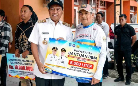 Perkuat Penanganan Karhutla, Relawan BPK HSS Dapat Dukungan 5.500 Liter BBM