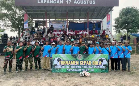 Semarak HUT TNI di Batola, Puluhan Klub Ikuti Koramil 1005-02/Kuripan Cup