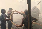 Belasan Rumah Terdampak Kebakaran di Muara Uya Tabalong, Seorang Lansia Meninggal Dunia