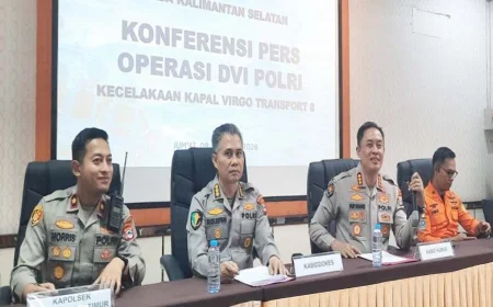 Termasuk Pria Berusia 74 Tahun, DVI Polda Kalsel Identifikasi 3 Korban KM Virgo Transport 8