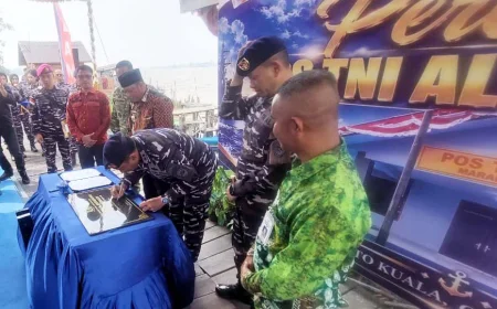 Diresmikan Dankodaeral XIII Tarakan, Posal Marabahan Perkuat Pengamanan di Sungai Barito