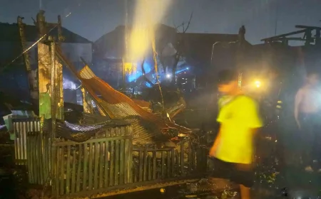 Kebakaran Dini Hari di Banjarmasin Barat, 48 Jiwa di Gang Swadaya dan Setia Bersama Terdampak