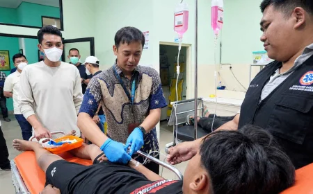 Berjuang Melawan Karhutla di Bincau Banjar, Enam Petugas Pemadam Dilarikan ke IGD