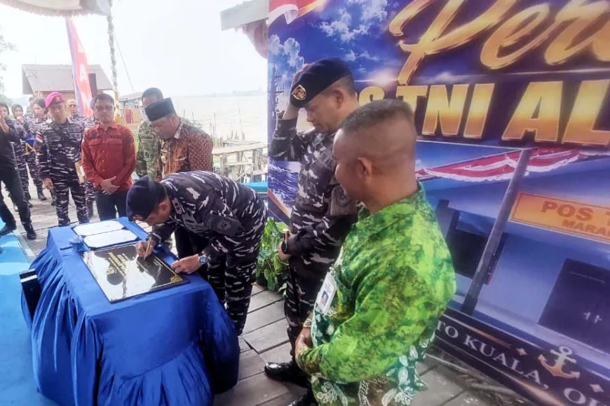 Diresmikan Dankodaeral XIII Tarakan, Posal Marabahan Perkuat Pengamanan di Sungai Barito