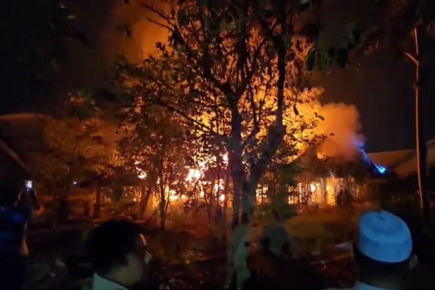 Bekas Rumah Bupati Batola Terbakar, Penyebab Masih Diselidiki